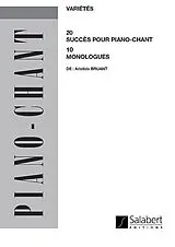 Aristide Bruant Notenblätter 20 succès et 10 monologues