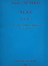Yannis Xenakis Notenblätter Alax für 3 identische Ensembles