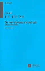 Claude Le Jeune Notenblätter Quest devenu ce bel oeil pour 3 voix