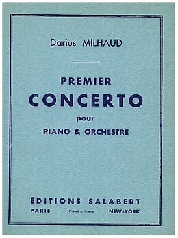 Darius Milhaud Notenblätter Concerto no.1