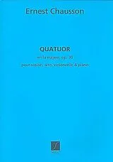 Ernst Amédée Chausson Notenblätter Quatuor la majeur op.30 pour