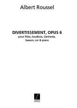 Albert Charles Paul Roussel Notenblätter Divertissement op.6 pour flute, hautbois