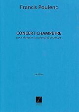 Francis Poulenc Notenblätter Concerto champetre pour