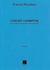 Francis Poulenc Notenblätter Concerto champetre pour