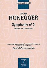 Arthur Honegger Notenblätter Symphonie no.3