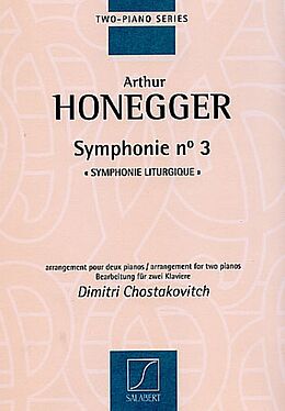 Arthur Honegger Notenblätter Symphonie no.3