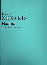 Yannis Xenakis Notenblätter Naama pour clavecin amplifié