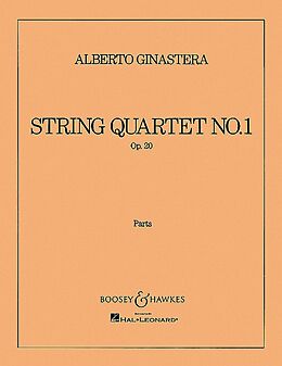 Alberto Ginastera Notenblätter Streichquartett Nr. 1 op. 20