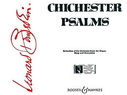 Leonard Bernstein Notenblätter Chichester Psalms reduction of the orchestra score