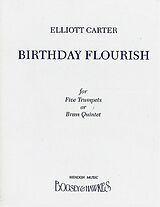 Elliott Carter Notenblätter Birthday Flourish