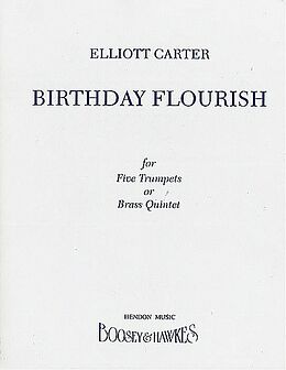 Elliott Carter Notenblätter Birthday Flourish