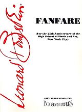 Leonard Bernstein Notenblätter Fanfare for the 25th Anniversary of the High School of Music and Art