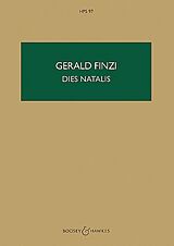 Gerald Finzi Notenblätter Dies natalis op.8