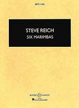 Steve Reich Notenblätter Six Marimbas HPS 1195