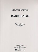 Elliott Carter Notenblätter Bariolage From Trilogy
