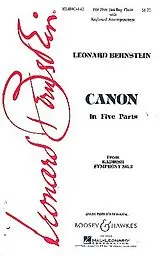 Leonard Bernstein Notenblätter Kanon in fünf Teilen