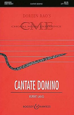 Rupert Lang Notenblätter Cantate Domino