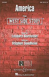 Leonard Bernstein Notenblätter America from West Side Story