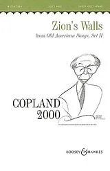 Aaron Copland Notenblätter Zions Walls