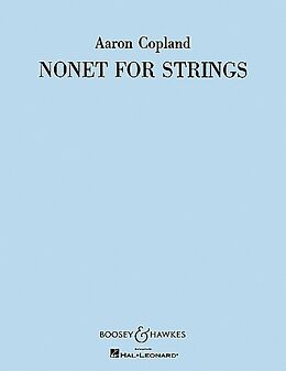 Aaron Copland Notenblätter Nonett for Strings