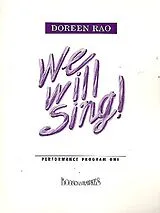 Doreen Rao Notenblätter We will sing Performance Program Vol. 1