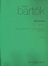 Béla Bartók Notenblätter Violakonzert op. posth