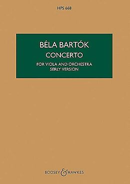 Béla Bartók Notenblätter Violakonzert op. posth. HPS 668