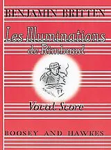 Benjamin Britten Notenblätter Les illuminations de Rimbaud op.18