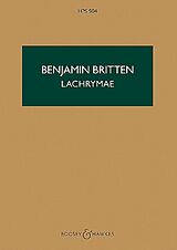Benjamin Britten Notenblätter Lachrymae op.48a