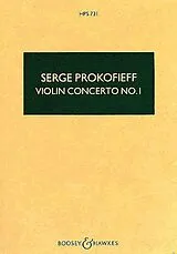 Serge Prokofieff Notenblätter Konzert D-dur Nr.1 op.19
