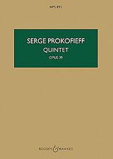 Serge Prokofieff Notenblätter Quintett op.39