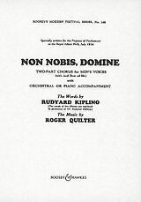 Roger Quilter Notenblätter Non Nobis, Domine