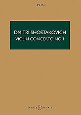 Dimitri Schostakowitsch Notenblätter Violin Concerto No.1 op.77