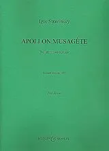 Igor Strawinsky Notenblätter Apollon Musagète