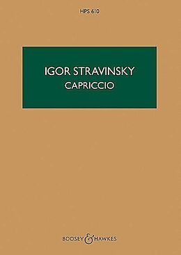 Igor Strawinsky Notenblätter Capriccio HPS 610