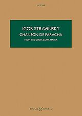 Igor Strawinsky Notenblätter Chanson de Paracha from Marva
