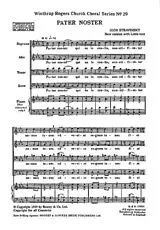 Igor Strawinsky Notenblätter Pater noster