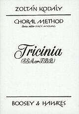 Zoltan Kodaly Notenblätter Choral Method vol.12 - Tricinia