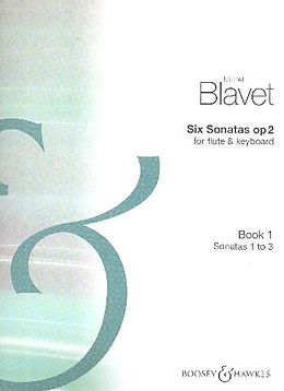 Michel Blavet Notenblätter 6 Sonatas op.2 vol.1 (nos.1-3)