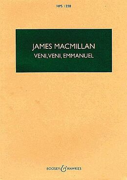 James MacMillan Notenblätter Veni, Veni, Emmanuel HPS 1238