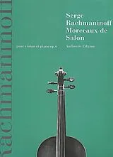 Sergei Rachmaninoff Notenblätter Morceaux de Salon op. 6