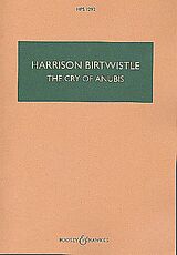 Harrison Birtwistle Notenblätter The Cry of Anubis