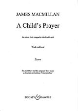 James MacMillan Notenblätter A Childs Prayer
