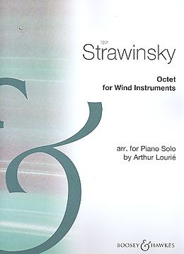 Igor Strawinsky Notenblätter Oktett für Blasinstrumente