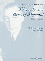 Sergei Rachmaninoff Notenblätter Rhapsodie über ein Thema von Paganini op. 43
