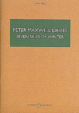 Sir Peter Maxwell Davies Notenblätter 7 Skies of Winter for ensemble