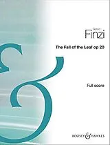 Gerald Finzi Notenblätter The Fall of the Leaf op. 20