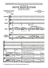 James MacMillan Notenblätter Mitte manum tuam