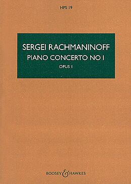 Sergei Rachmaninoff Notenblätter Klavierkonzert fis-Moll Nr.1 op.1
