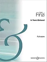 Gerald Finzi Notenblätter In Years defaced